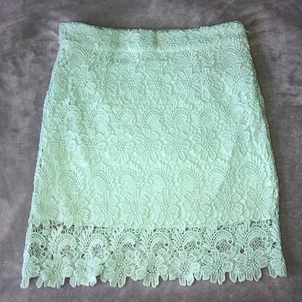 Forever21 Seafoam Lace Skirt (Buy 2 skirts Sale)